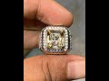 Natural 4.13ct yellow scapolite brazil brutal luster ring perak