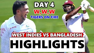 Bangladesh Vs West Indies 1St Test Day 4 Full Match Highlights 2024 | Ban Vs Wi