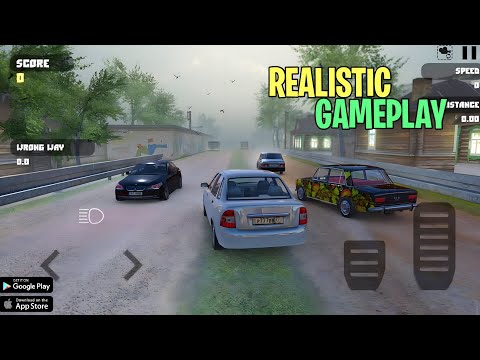 Carreras de autos realistas: juego de Traffic Racer Russian Village, parte 1