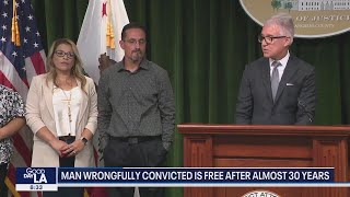 Man wrongfully convicted is free after almost 30 years
