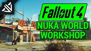 FALLOUT 4: New NUKA WORLD DLC New Workshop Items Overview! (Arcade Games, Decorations, and More!)