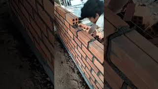 Brickmaker #Beautiful bricklayer#ជាងរៀបឥដ្ឋស្អាត#Short