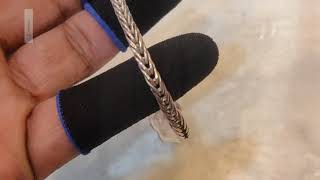 100% Handmade Silver Bracelet । সম্পূর্ণ হাতে তৈরি রুপার ব্রেসলেট।