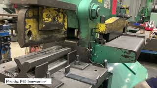 Checking out and running a Piranha P90 Ironworker, vanderzielmachinery.com