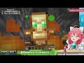 miko run away from warden and fall into lava and laughed at by allay minecraft hololive eng sub