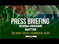 MK Party's National Officials brief the media on the Russia-Ukraine matter in Durban