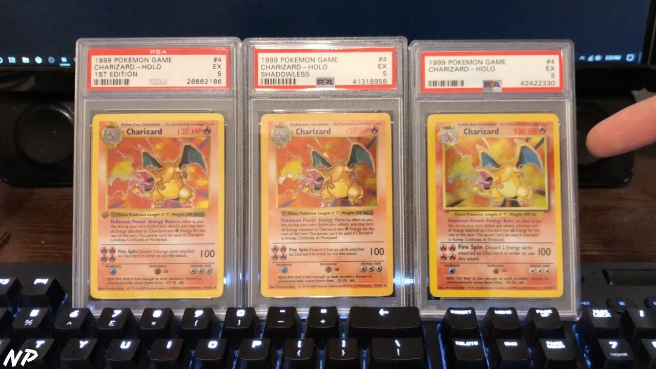 Shadowless Charizard Difference