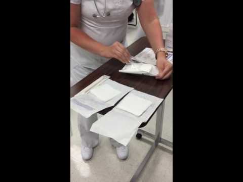 Sterile Dressing Change - YouTube