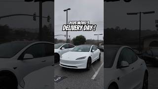 Picking up my 2025 Tesla model 3 | #deliveryday #tesla #model3 #2025 #longrange #model3highland