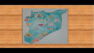 how to draw syria map step by step easy way ##كيفية رسم خريطة سوريا خطوة بخطوة بطريقة سهلة