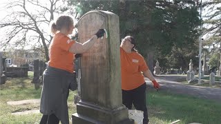 Volunteers revive historic headstones at York County cemetery