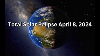 Simulation of the Total Solar Eclipse on April 8th, 2024 (Universe Sandbox)