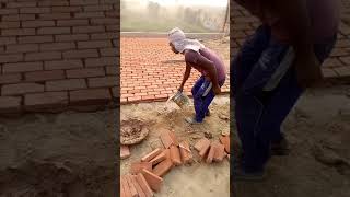 Tile Terracing at Rop,  Mud + Turi(Bhoosa)  Sloping by proper Fixing Thread(Suta)