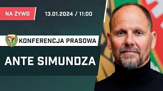 Ante Simundza - pierwsza konferencja prasowa