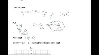 2.2 Graphing in Standard Form A2