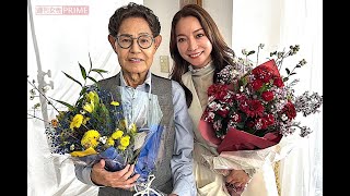 加藤茶＆綾菜さん『さがみ典礼』CMで夫婦初共演＆愛犬も出演！　撮影後は寿司店で大切な時間を過ごす