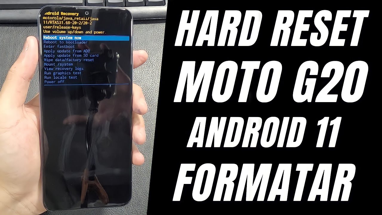 HARD RESET MOTO G20 FORMATAR Desbloquear REMOVER SENHA PADRÃO Restaurar ...