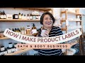 How To Make Labels Yourself | The Printer & Labels I Use for my Bath & Body Business