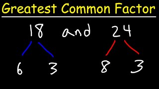 How To Find the Greatest Common Factor Using Prime Factorization