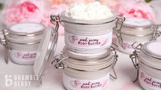 How to Make Pink Peony Body Butter | Bramble Berry DIY Kit