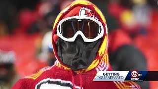 Tips to prepare for the cold temps expected for this weekend's Chiefs playoff game