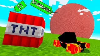 Explodi TNT de $1 até TNT de $1.000.000,00 no MINECRAFT