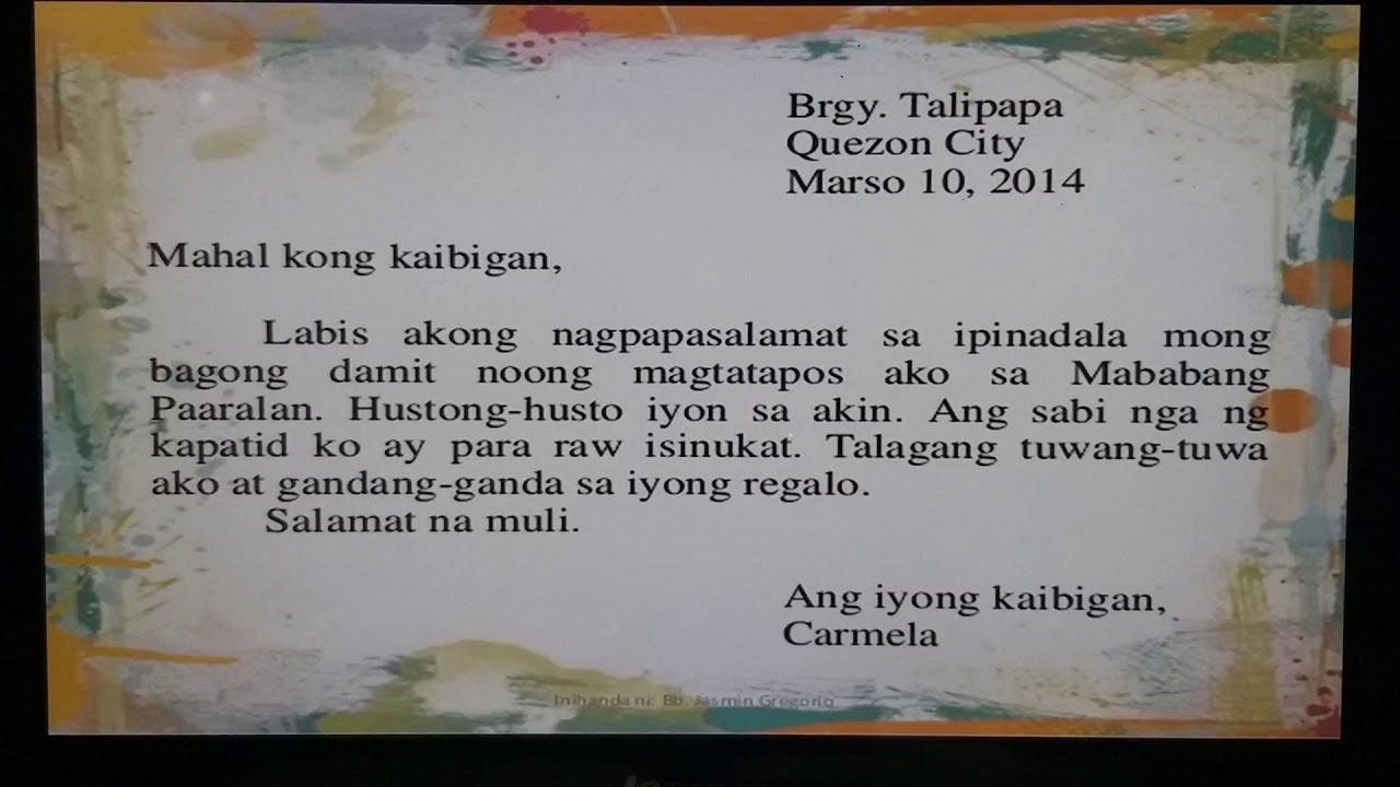 Mga Bahagi Ng Liham Docx Mga Bahagi Ng Liham Pamuhatan Ang Pamuhatan Ay ...