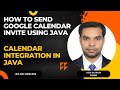 Google calendar and spring boot integration.
