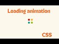 Creative CSS Loading Animation | CSS Animation Tutorial
