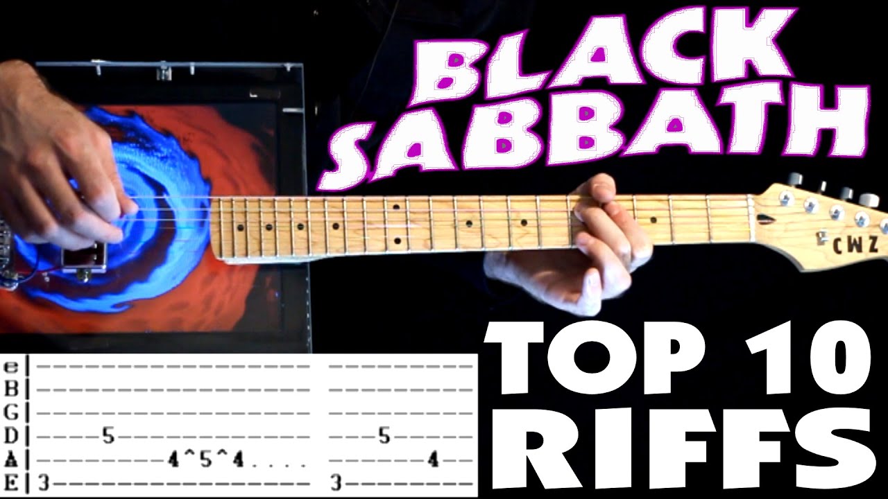 TOP 10 Black Sabbath Songs List & Guitar Tab / Guitar Lesson / Guitar ...