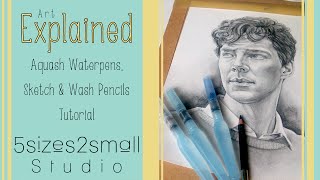 Art Explained - Pentel Aquash \u0026 General's Sketch \u0026 Wash Pencils