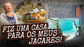 CONSTRUÍMOS UM AQUÁRIO GIGANTE PARA OS MEUS JACARÉS! | A CASA DOS BICHOS