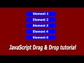 Drag and drop tutorial | JavaScript