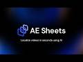 AE Sheets for After Effects