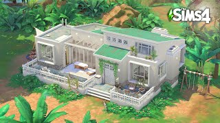 🌳 Cozy Jungle House NO CC｜Sims 4 Build｜Stop Motion