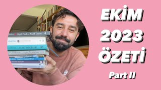 EKİM 2023 ÖZETİ Part II | Neler Okudum, Neler İzledim