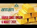 Harga Emas Antam Hari ini 6 Maret 2021, Investasi Emas