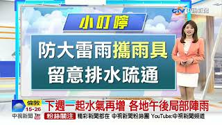 【又嘉氣象報報】低壓漸遠! 南台灣雨趨緩 其他地區午後雨│中視晨間氣象 20220804