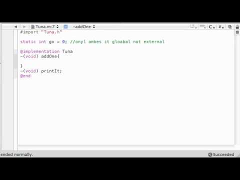 Objective C Programming Tutorial - 45 - Static Variables - YouTube