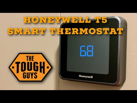 Unpack and install Honeywell T5 WiFi smart thermostat