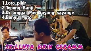 Aksi Yayan jandut saat bertemu dengan Dika Keyboard ( Saling menunjukan skill )