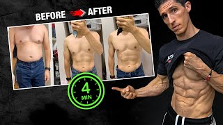 How to Get a 6 Pack in 4 Minutes a Day (WORKS EVERY TIME!)