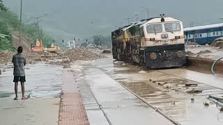 NEW HAFLONG RAILWAY STATION  FLOOD/LANDSLIDES | current condition of new haflong Dt:16/06/2022