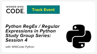 Python RegEx / Regular Expressions in Python Study Group Series - Session 4