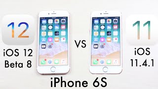 iPHONE 6S: iOS 12 BETA 8 Vs iOS 11.4.1! (Comparison) (Review)