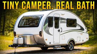 10 Best Small Camper Trailers With REAL Bathrooms Under 3,100 lbs