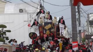 2016岸和田だんじり祭り・旧市地区試験曳き　春木南①（平成28年9月4日） [HD]