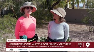 Neighbors help search for missing 84-year-old Nancy Guthrie