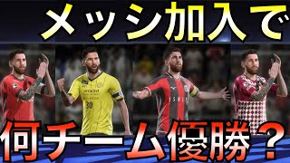 メッシ1人をJ1のクラブに加入させただけで何チームを優勝に導けるか？20クラブそれぞれでやってみた【FIFA22】