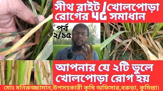 4G ১টি ছত্রাকনাশকে দমন করুন ধানের শীথ ব্লাইট বা খোলপোড়া রোগ। How To Control Rice Paddy Sheath Blight